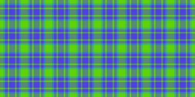 Asimetrik vektör kusursuz arkaplan, ekose kumaş. Nane ve yeşil renkli ünlü çek dokusu tartan deseni.