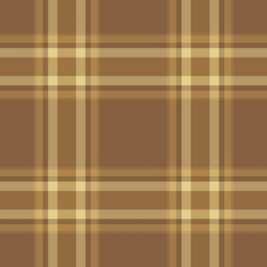 Aralık Tekstil Şablonu vektörü, süslü desen ekose kumaşı. Kurdele kumaş arka plan turuncu ve kehribar renk paleti ile dikişsiz tartan.