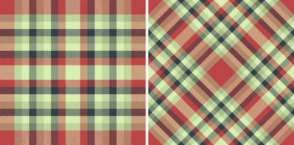 Tartsız kumaş ekoseli arka plan doku vektörünün tekstil kontrolü. Geometrik tasarım kalıpları için doğa renklerini ayarla.