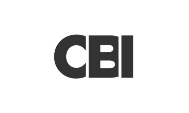 CBI logo tasarım şablonu güçlü ve modern kalın metinlerle. Basit ve minimal tipografi içeren ilk tabanlı vektör logosu. Moda şirket kimliği.