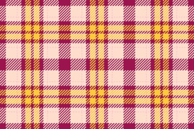 Yumuşaklık vektör ekoseli arka plan, kostümsüz tekstil kontrolü. Kare desen kumaş kumaş pembeli ve açık renk paleti.