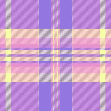 Şablon kumaş desenli ekose, el işi vektör desenli arka plan. Pembe ve çivit rengi palet ile saten, pürüzsüz tekstil denetimi.