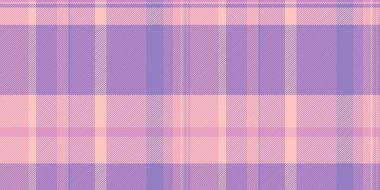 Cazibeli arka plan kumaşı, yünsüz tekstil vektörü. Mor ve çivit rengi palette soyulmuş ekose desenli tartan.