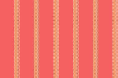 Yetenekli vektör dikey kumaşı, web sitesi tekstil arkaplan dokusu. Kırmızı ve kehribar renk paletinde eğri çizgiler düz çizgi deseni.