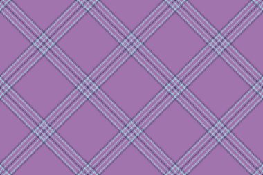 Grafik ekose tekstil vektörü, bireysellik kumaş kontrol deseni. Mor ve açık renk paletinde tartan arkaplansız arkaplan dokusu paketleniyor.
