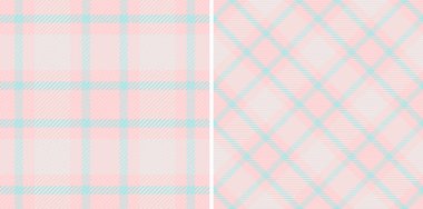 Kalıplı arka plan ekosesinin doku vektörünü ekose kumaşsız kumaşla kontrol et. Çocuk renklerinde ayarlanmış. Kırsal görünüm için bufalo modası.