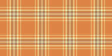 En iyi tartan tekstil kontrolü, vektör arkaplan kalıbı. 40 'larda kehribar ve turuncu renk paletinde ekosesiz kumaş dokusu..