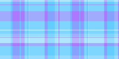 Selamlama desenli tartan, renkli tekstil ekose kumaş. Cyan ve mavi renk paletinde desen vektörünün pürüzsüz çizimi.