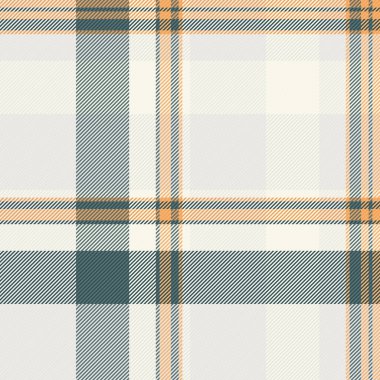 Kumaş kumaşı pürüzsüz, uzay kontrol desenli tartan kopyala. Ekose vektör arkaplan dokusunu beyaz ve saf gümüş renk paletinde performans göster.