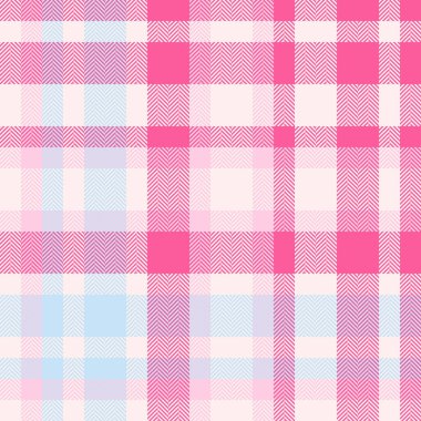 Kumaş arka plan vektörü, küçük tartan pürüzsüz kontrol. 1970 'lerin tekstil deseni açık ve beyaz renk paletinde ekoseli.