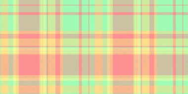 Kusursuz arka plan vektörü, kumaş kumaş ekoseli sayfa. Günlük doku kontrol deseni yeşil ve kırmızı renk paletinde tekstil.