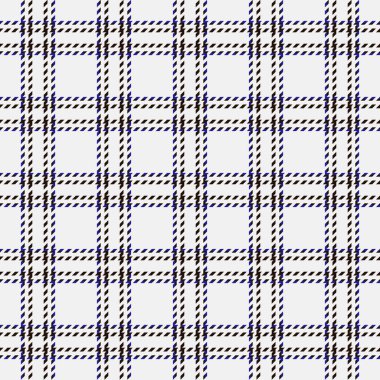 Mens gömlek, vektör kumaş desenli, mobilya tartan arka planı pürüzsüz. Pijamalar kumaş desenini beyaz ve siyah renk paletinde kontrol eder.