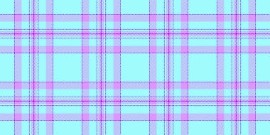 Diwali desenli geçmiş kontrolü, Brezilya ekose kumaşı. Gök mavisi ve menekşe renginde paket dokusu dikişsiz vektör tartan.