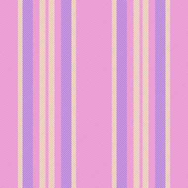 Etnik tekstil dikey desen, masa örtüsü vektör dokusu şeridi. Işık ve pembe renk paletinde arkaplan çizgilerini gevşet.