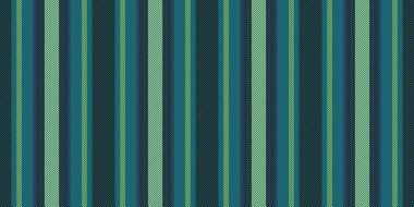 Kusursuz desenli arka plan, hassas dikey çizgili tekstil. Cyan ve siyah renk paletinde oda dokusu vektör çizgileri.