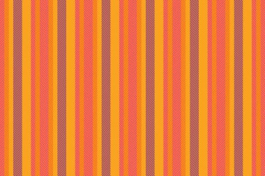 Türk arka plan tekstil dikey, çıplak doku vektörü. Battaniye çizgileri, kehribar rengi ve parlak renk paletinde kusursuz çizgili kumaş..