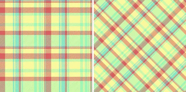 Tartan desenli, vektör tekstil dikişsiz arka plan kumaşı. Kıyafet tarzının gökkuşağı renklerinde ayarlandı.