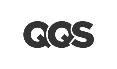 QQS logo tasarım şablonu güçlü ve modern kalın metin ile. Basit ve minimal tipografi içeren ilk tabanlı vektör logosu. Moda şirket kimliği.