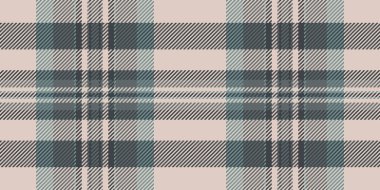 Oda vektör kontrol kumaşı, yazlık tartan deseni. Tekstil ekoseli arka planı pastel ve açık renk paletinde pürüzsüz grupla.