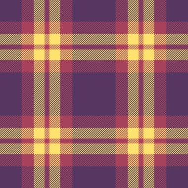 Latince ekose desenli vektör, kumaş kumaşlı, dikişsiz. Kırmızı ve mor renk paletinde oryantal arka plan kumaş deseni denetimi.