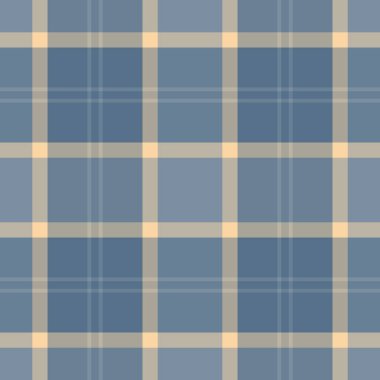 Büyük, tartsız kumaş, servis ekoseli arka plan deseni. Noel tekstil dokusu kontrol vektörü Pastel ve cyan renk paleti.