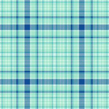 Perakende kumaş ekoseli, kumaş desenli tartan boyası. Işık ve gök mavisi renk paletinde piknik vektör şablonu kontrolü.