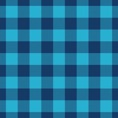 Etnik arka plan vektör tartan, dünya çapında doku kontrolü kumaşı. Çapraz kusursuz ekose desenli mavi ve cyan renk paleti.