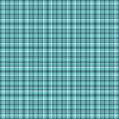 Pijama desensiz kumaş, çıplak ekose kumaş kontrolü. Cyan ve teal renk paletinde Hanuka tartan dokusu arka plan vektörü.