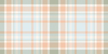 Bebek vektörü kusursuz desen, tartan kumaş kontrolü. Beyaz ve açık renk paletinde güzel desen tekstil arkaplanı.