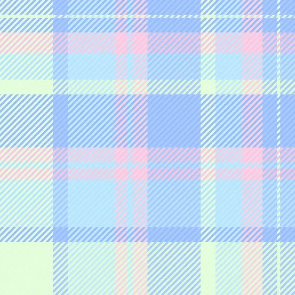 stock vector Perfection seamless check pattern, wide plaid fabric tartan. Simplicity vector texture textile background in light and blue colors palette.