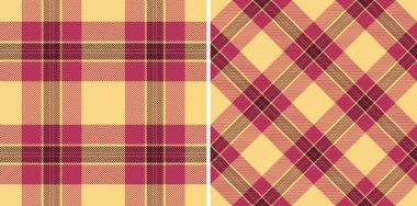 Ekose kumaş arkaplanlı tekstil dokusu vektörünün tartan deseni. Koyu renklerde olsun. Şık ev dekorasyonu fikirleri.