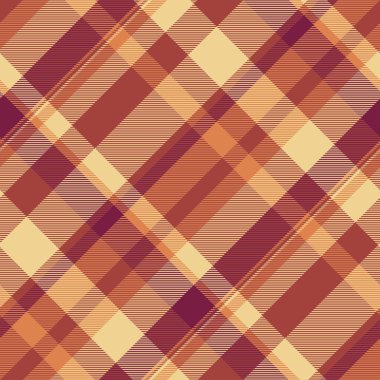 Özelleştirilebilir vektör şablonu, içerik kumaş ekoseli kumaş. Kırmızı ve kehribar renk paletinde mükemmel desen tartan pürüzsüz arkaplan.