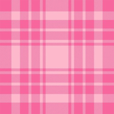 Ekose kontrol deseni pembe. Kusursuz kumaş dokusu. Tartan tekstil baskı tasarımı.