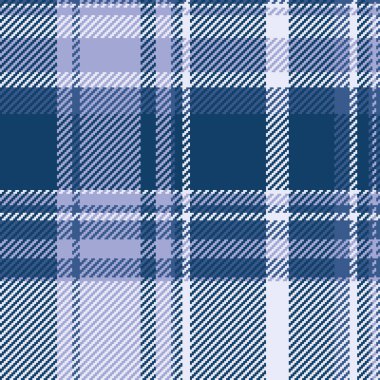 Eşit doku tekstil geçmişi, temel ekoseli tartan. Dekor vektör desenli kumaş. Cyan ve lavanta rengi paletinde pürüzsüz..