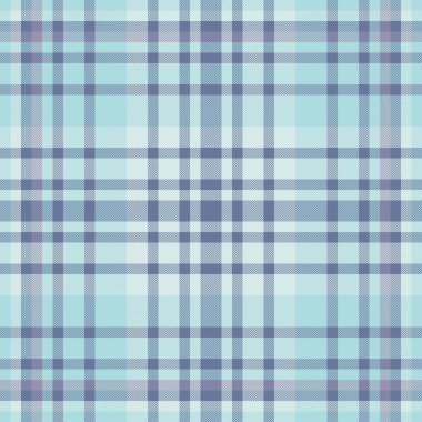 Jersey 'li kusursuz kumaş, ekose kumaş kontrolü. Açık ve mavi renk paletinde detaylı vektör dokusu deseni.