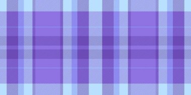 Flanel tekstil ekose kumaş, noel kartı arkaplansız tartan. Çivit mavisi ve açık renk paletinde İngilizce desen dokusu vektörü.