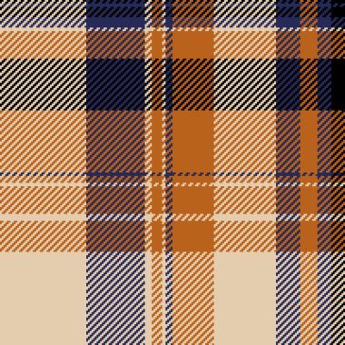 Süslü kumaş kumaş, erkeksi katran desenli. Işık ve turuncu renk paletinde ağ şablonu vektörsüz arkaplan.