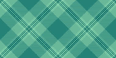 Sıcak tekstil ekose deseni, lüks vektör tartan kontrolü. Düz arkaplan desenli, mavi ve nane rengi palette klasik kumaş..