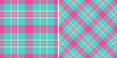 Dikensiz kumaşlı ekose kumaş, vektör dokusunu kontrol et. Her durum için mükemmel moda seçimleri için neşeli renkler kullan.