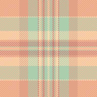 Okulun kusursuz doku vektörü, Japon tekstil kumaşı. Eps arkaplan kontrol desen turuncu ve açık renk paleti tartan.