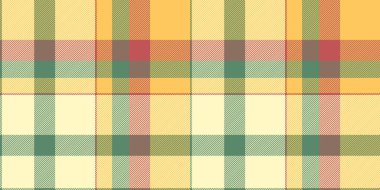 Serin kumaş tartan deseni, arka plan tekstil ekoseli. Işık ve kehribar renk paletinde yeni kontrol vektör dokusu pürüzsüz.