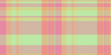 Tekstil arka dokusu pürüzsüz, vektör ekoseli arka plan çiziyor. Kırmızı ve açık renk paletinde yakışıklı kumaş tartan kontrol deseni.