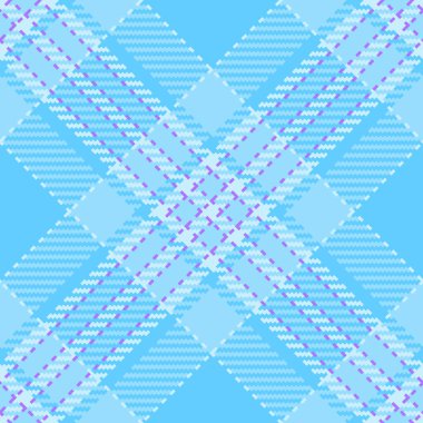 Grafik dokusu ekoseli, kumaş kumaşı dikişsiz. Cyan ve açık renk paletinde Hindistan arkaplan desenli tartan desen vektörü.