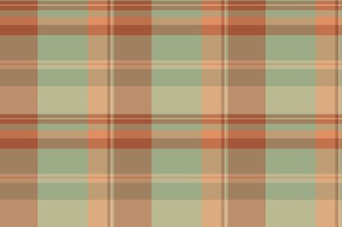 Yapı ekoseli ekoseli, gömlek arkaplan dokusu kumaşı. Hippi vektör desenli turuncu ve pastel renk paletiyle tekstil tartan.