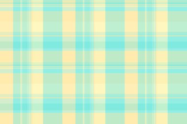 Ekose desenli grup, sakin arka plan tartan tekstil. Pano kumaş dokusu vektörü ışık ve gök mavisi renk paletinde kontrol et.