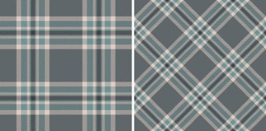 Ekose arka plan vektör kumaşlı desensiz kumaş dokusunu kontrol et. Dekorasyon biçimleri için kış renklerinde ayarlandı .