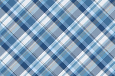 Hassas doku vektör kumaşı, lüks tartan şablonu. Ekosesiz tekstil arkaplanını cyan ve pastel renk paletinde seç.