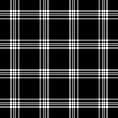 İnce desenli, ekoseli, motif tartan kontrollü. Podyum deseni gri ve siyah renk paletinde tekstil vektörü.