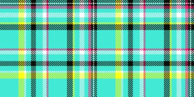 İpek ekose vektör tekstil, nostaljik tartan kontrolü. Şatafatlı, pürüzsüz desen, gök mavisi ve siyah renkli kumaş..