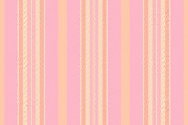 Yapı tekstil vektörü dikey, dayanıklı kumaş arka plan dikişsiz. Pembe ve kırmızı renk paletinde tek desenli desen çizgileri.